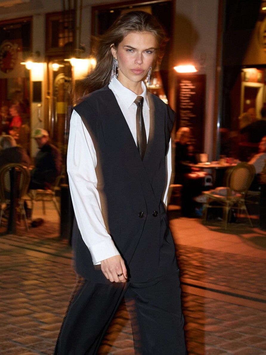 CO'COUTURE - GILET - Zwart
