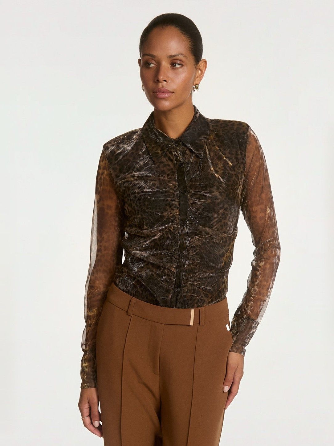 AAIKO - BLOUSE - Bruin
