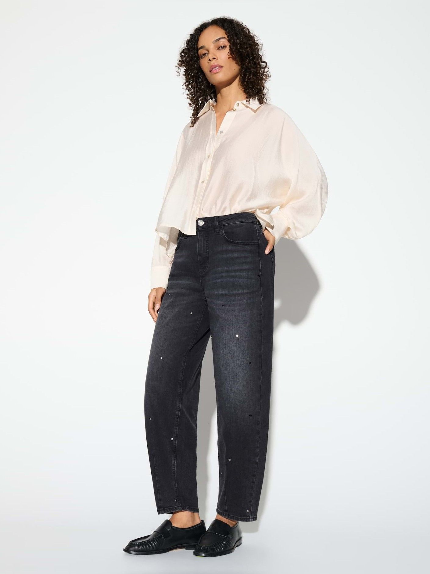 OPUS - JEANS - Zwart