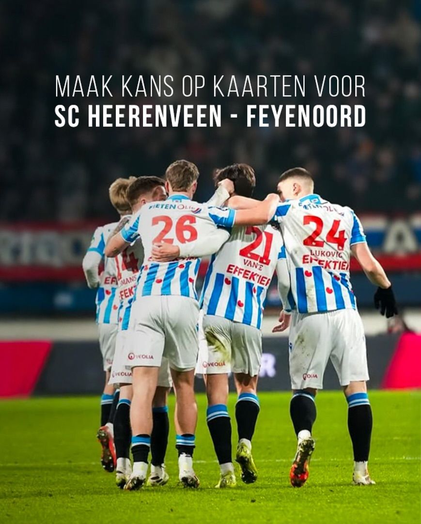 🎉 Bij 6000 volgers @deheerenvanrinsma + 1000 volgers @rinsma.concepts = maak jij kans op twee tickets voor SC Heerenveen – Feyenoord! ⚽🔥

Zin in een topdag met voetbal, stijl én goed gezelschap? Dit kun je winnen:
* 2 kaarten voor sc Heerenveen – Feyenoord op zondag 18 mei (hoofdtribune)
* Een hapje en drankje voor én tijdens de wedstrijd
* €100,- shoptegoed bij CONCEPTS of DE HEEREN VAN RINSMA

Hoe doe je mee?
1. Volg @rinsma.concepts en @deheerenvanrinsma 
2. Like deze post op beide accounts
3. Laat in de comments weten waarom jij moet winnen en wie je meeneemt (tag diegene) 
Meedoen kan t/m dinsdag.
De winnaar maken we bekend in onze story op woensdag 23 april.

Dit wil je winnen! 💥

#scheerenveen #deheerenvanrinsma #rinsmaconcepts